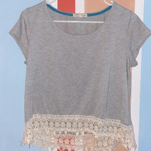 Rewind Crochet Trim Top